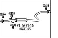 01.50145 MTS - Tłumik środkowy MTS HONDA CIVIC V 1.6