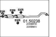 01.50238 MTS - Tłumik środkowy MTS ALMERA 1.8 16V