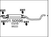 01.50596 MTS - Tłumik środkowy MTS GM ZAFIRA B 1.9 CDTI