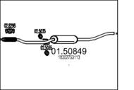 01.50849 MTS - Tłumik środkowy MTS MINI COOPER 1.6