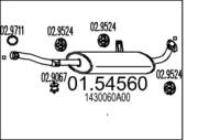 01.54560 MTS - Tłumik środkowy MTS VITARA 1.6