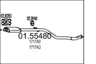 01.55480 MTS - Tłumik środkowy MTS SAXO/P106 1,4/1,6