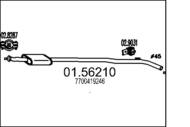 01.56210 MTS - Tłumik środkowy MTS CLIO II 1,6 8V