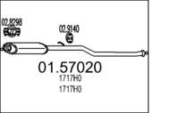 01.57020 MTS - Tłumik środkowy MTS BERLINGO/PARTNER 2,0HDI