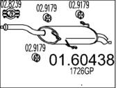 01.60438 MTS - Tłumik końcowy MTS P607 2,0/2,2HDI
