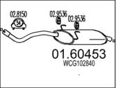 01.60453 MTS - Tłumik końcowy MTS ROVER 75 1.8