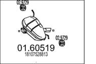 01.60519 MTS - Tłumik końcowy MTS BMW 116I 1.6