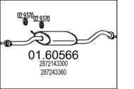01.60566 MTS - Tłumik końcowy MTS HYUNDAI H-100 2.5