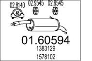 01.60594 MTS - Tłumik końcowy MTS FIESTA 1,4