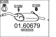 01.60679 MTS - Tłumik końcowy MTS MITSUBISHI COLT 1.1