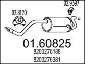 01.60825 MTS - Tłumik końcowy MTS MODUS 1,2/1,5DCI