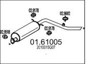 01.61005 MTS - Rura wydechowa końcowa MTS KING CAB