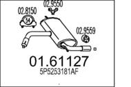 01.61127 MTS - Tłumik końcowy MTS ALTEA XL 1.9TDI