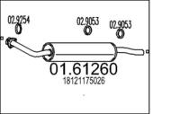 01.61260 MTS - Tłumik końcowy MTS BMW 318 1.6 1.8