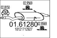 01.61280 MTS - Tłumik końcowy MTS BMW 316/318 E46