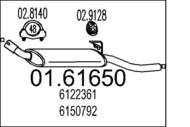 01.61650 MTS - Tłumik końcowy MTS ESCORT 1.3