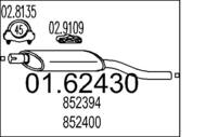 01.62430 MTS - Tłumik końcowy MTS KADETT D 1.0 1.2