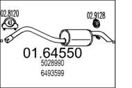 01.64550 MTS - Tłumik końcowy MTS ESCORT 1.3