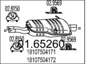 01.65260 MTS - Tłumik końcowy MTS BMW 320/330 E46