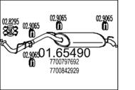 01.65490 MTS - Tłumik końcowy MTS CLIO I 1,1/1,2 1.4