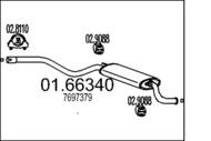 01.66340 MTS - Tłumik końcowy MTS CINQUECENTO 0,7 0.9