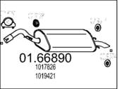 01.66890 MTS - Tłumik końcowy MTS ESCORT 1,6/1,8 95-