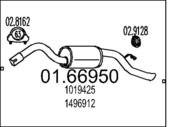 01.66950 MTS - Tłumik końcowy MTS ESCORT D 1.8