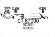 01.67090 MTS - Tłumik końcowy MTS ROVER 111 1.1