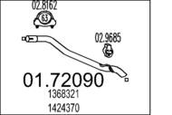 01.72090 MTS - Rura wydechowa końcowa MTS FORD FOCUS C-MAX 2.0