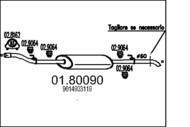 01.80090 MTS - Tłumik środkowy MTS SPRINTER 211/311 411 2,2DCI/216/316/416 2,7CDI