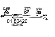 01.80420 MTS - Tłumik środkowy MTS CLIO II 1,2 16V
