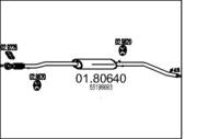 01.80640 MTS - Tłumik środkowy MTS PUNTO II 1,4 16V 03-