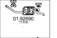 01.92690 MTS - Tłumik końcowy MTS PUNTO I 1,6