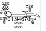 01.94670 MTS - Tłumik końcowy MTS ASTRA F 1,4-1,7TD SEDAN 96-