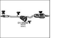 01.95260 MTS - Kompletny układ wydechowy MTS ALFA ROMEO 146 1,4-2,0 16V TS skorupowy 2xśrodkowy + końcow