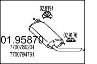 01.95870 MTS - Tłumik końcowy MTS TRAFIC D 2.5