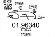 01.96340 MTS - Tłumik końcowy MTS P206 2,0 16V