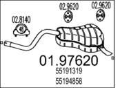 01.97620 MTS - Tłumik końcowy MTS PUNTO II 1,4 16V 03-