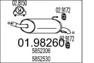 01.98260 MTS - Tłumik końcowy MTS ASTRA H 1.7 CDTI