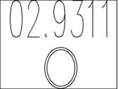 02.9311 MTS - Pierścień uszczelniający MTS FIAT
