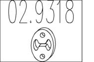 02.9318 MTS - Wieszak tłumika końcowego MTS ROVER