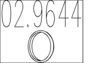02.9644 MTS - Pierścień uszczelniający MTS FIAT