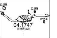 04.1747 MTS - Katalizator MTS JIMNY 1.3 16V