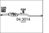 04.3014 MTS - Katalizator MTS BERLINGO 1.9 D