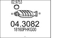 04.3082 MTS - Katalizator MTS CR-V 2.0