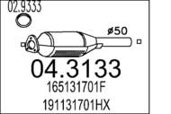 04.3133 MTS - Katalizator MTS GOLF II