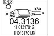 04.3136 MTS - Katalizator MTS GOLF III