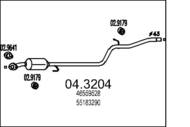 04.3204 MTS - Katalizator MTS DOBLO 1,9D 00-05