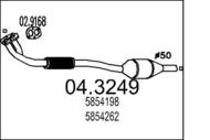 04.3249 MTS - Katalizator MTS ASTRA 1.4I 16V