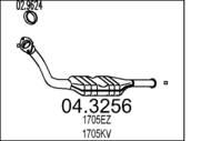 04.3256 MTS - Katalizator MTS PARTNER 2.0HDI